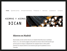 Tablet Screenshot of hierrosenmadrid.com